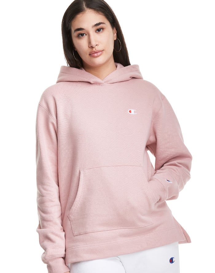 Champion Reverse Weave Open Bottom Hoodie Dames - Beige - Belgie 0872IRJSX